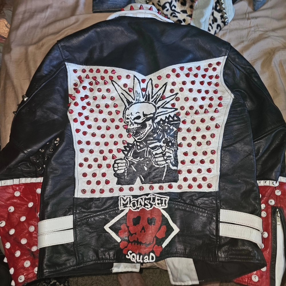 Rancid and Monster squat punk jacket